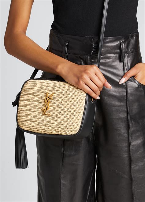 ysl lou raffia|YSL st laurent handbags.